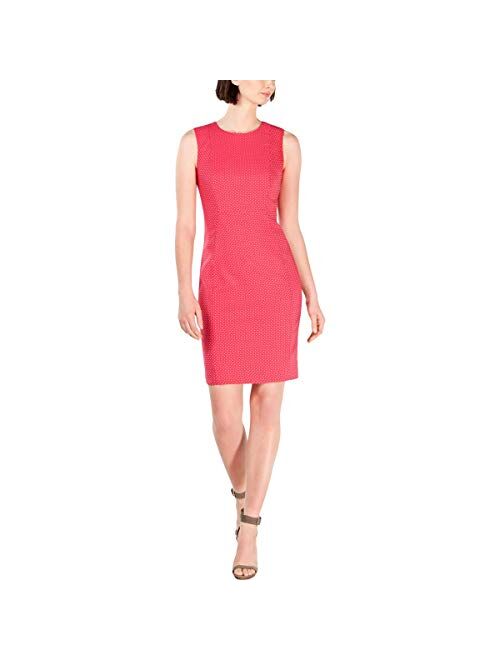 Calvin Klein Women's Sleeveless Textured Sheath Dress