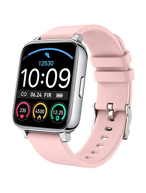 Smart Watch 2021 Ver Watches for Women, Fitness Tracker 1.69" Touch Screen Smartwatch Fitness Watch Heart Rate Monitor, IP67 Waterproof Pedometer Activity Tracker Sleep M