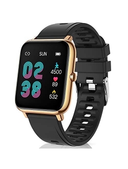 CanMixs Smart Watch for Android Phones iOS Waterproof Smart Watches for Women Men Sports Digital Watch Fitness Tracker Heart Rate Blood Oxygen Sleep Monitor Touch Screen 