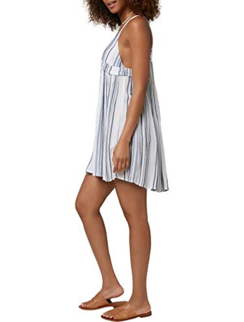 O'NEILL Women's Spaghetti Strap V-Neck Short Length Beach Cover Up Dress