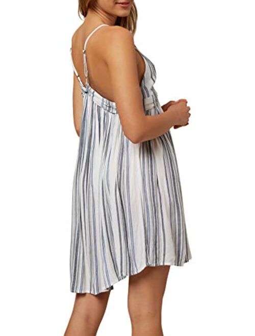 O'NEILL Women's Spaghetti Strap V-Neck Short Length Beach Cover Up Dress