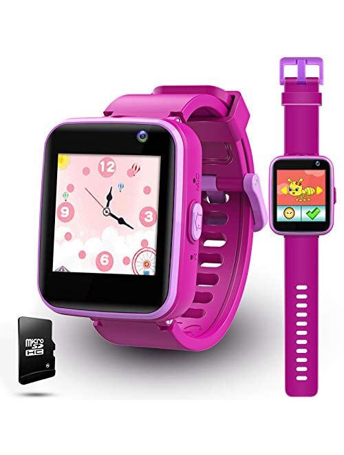 lzndeal Kids Smart Watch with Camera, Children Smartwatches for 3-10 Years Old Boys with Touchscreen, Educational Games, Music Player Learning Toys Christmas Birthday Gif