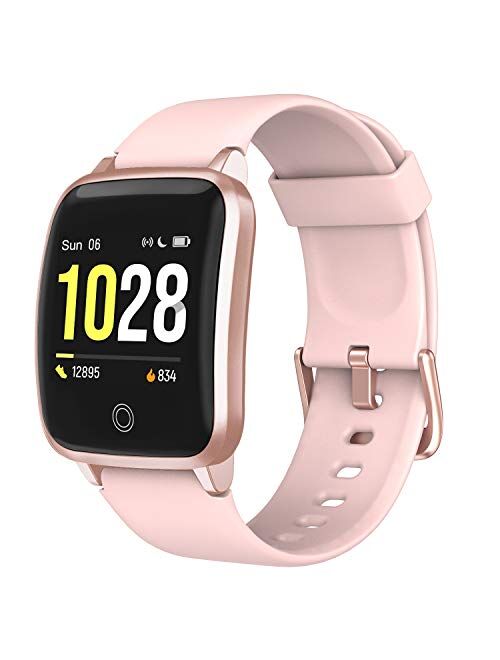 LETSCOM Smart Watch, Fitness Trackers with Heart Rate Monitor Step Calorie Counter Sleep Monitor, IP68 Waterproof Smartwatch 1.3" Color Screen, Activity Tracker Pedometer