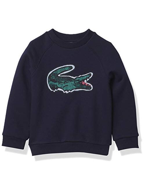 Lacoste Kids' Graphic Large Croc Crewneck Sweatshirt