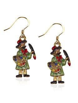 Whimsical Gifts Artist Charm Earrings