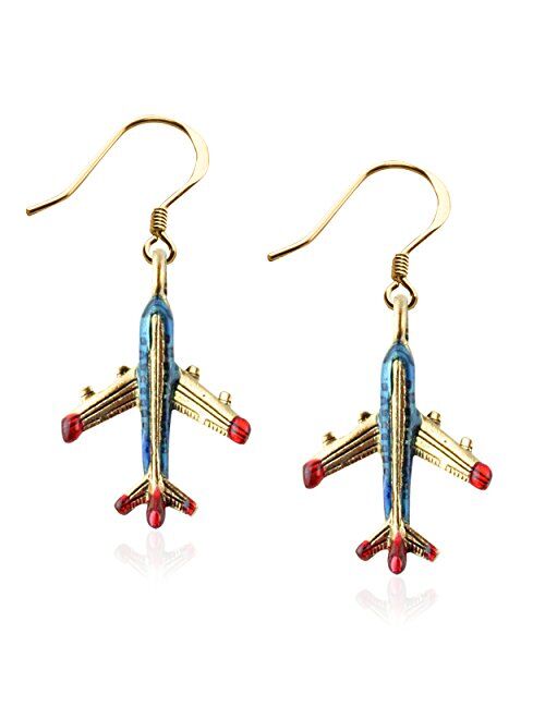 Whimsical Gifts Flight Attendant Charm Earrings