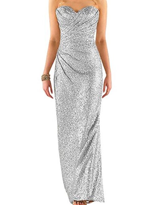 Ever Girl Women's Sequins Long Wedding Party Gown