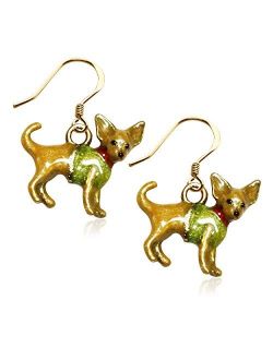 Dog Charm Earrings in Gold (Dog, Gold, Silver)