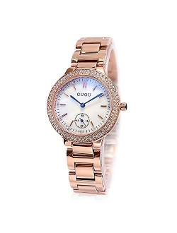 Fashionable Women Watch Shinning Rhinestone dial with Stainless Steel Strap Lady Dress Wristwatch Women's Analog Quartz Watch