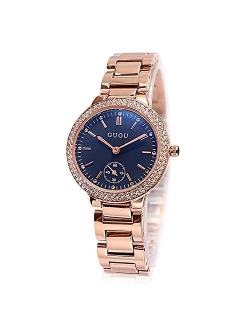 Fashionable Women Watch Shinning Rhinestone dial with Stainless Steel Strap Lady Dress Wristwatch Women's Analog Quartz Watch