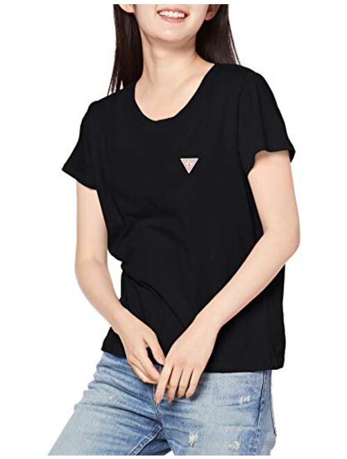 GUESS Women's Short Sleeve Logo Baby Tee