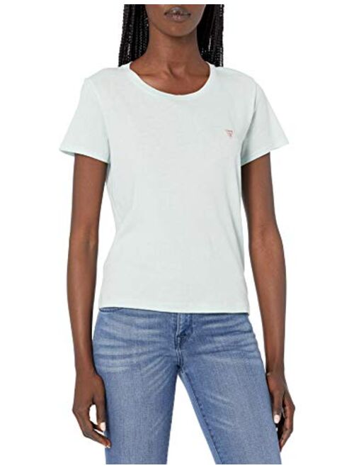 GUESS Women's Short Sleeve Logo Baby Tee