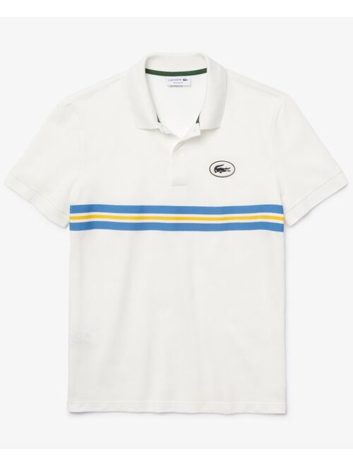 Lacoste Men's Heritage Regular-Fit Stripe Piqué Polo T-Shirt