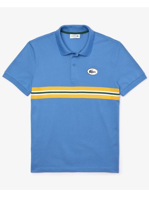 Lacoste Men's Heritage Regular-Fit Stripe Piqué Polo T-Shirt