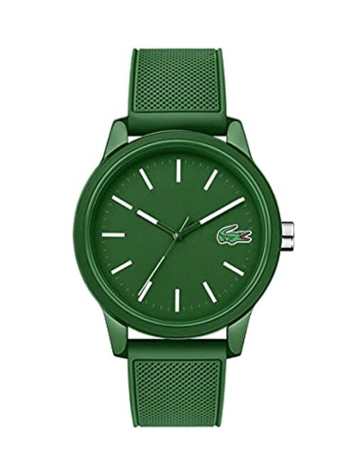 Lacoste Men's 12.12 Green Silicone Strap Analog Watch 42mm