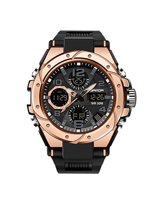 RORIOS Mens Sports Watches Waterproof Digital Watch with Alarm Timer Multifunction Luminous Wristwatches for Boy Men Electronic Men's Watches