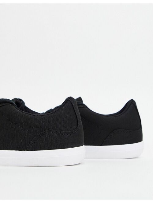 Lacoste Lerond sneakers in black canvas