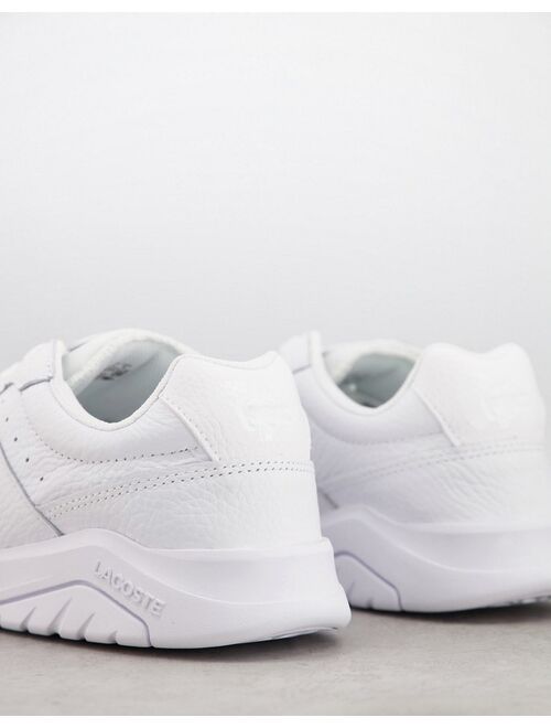 Lacoste game advance sneakers in triple white