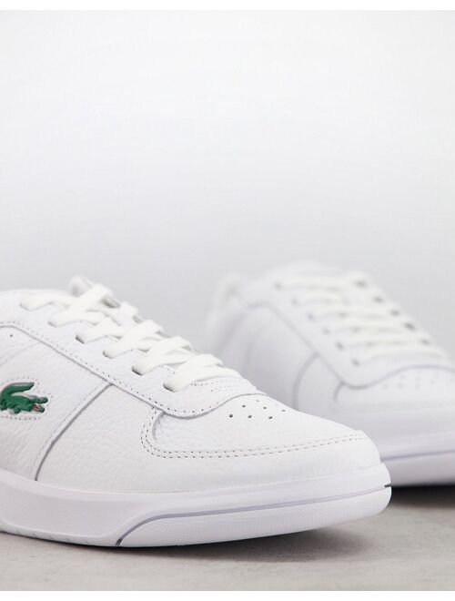 Lacoste game advance sneakers in triple white