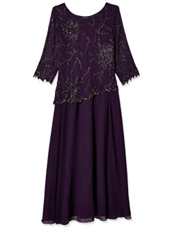 Women's 3/4 Sleeve Beaded Dress