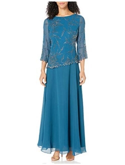 Women's 3/4 Sleeve Beaded Dress