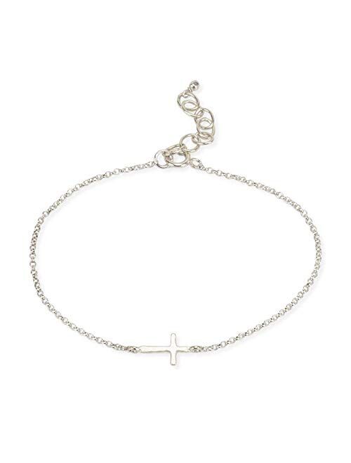 Dogeared Faith Cross Charm Bracelet