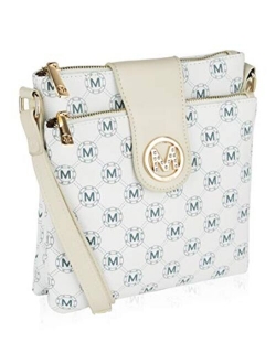 MKF Crossbody Bags for women Cross body Strap, Messenger Purse PU Leather Handbag, Womens Fashion Pocketbook