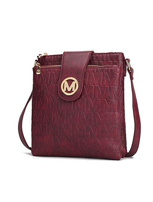 MKF Collection MKF Crossbody Bags for women – Cross body Strap, Messenger Purse – PU Leather Handbag, Womens Fashion Pocketbook