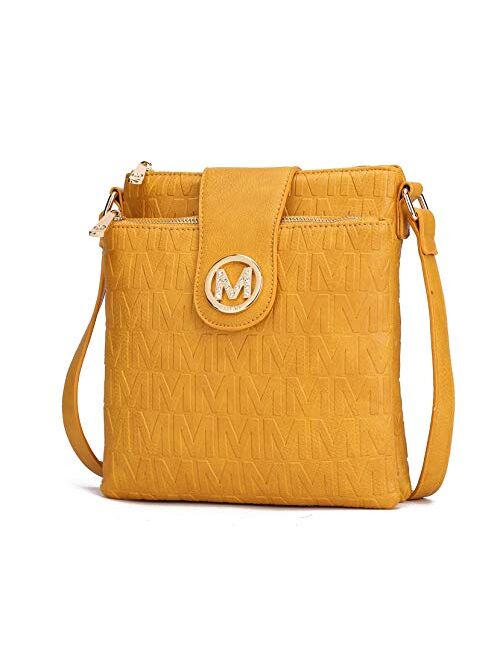 MKF Collection MKF Crossbody Bags for women – Cross body Strap, Messenger Purse – PU Leather Handbag, Womens Fashion Pocketbook