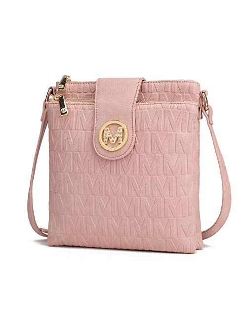 MKF Collection MKF Crossbody Bags for women – Cross body Strap, Messenger Purse – PU Leather Handbag, Womens Fashion Pocketbook