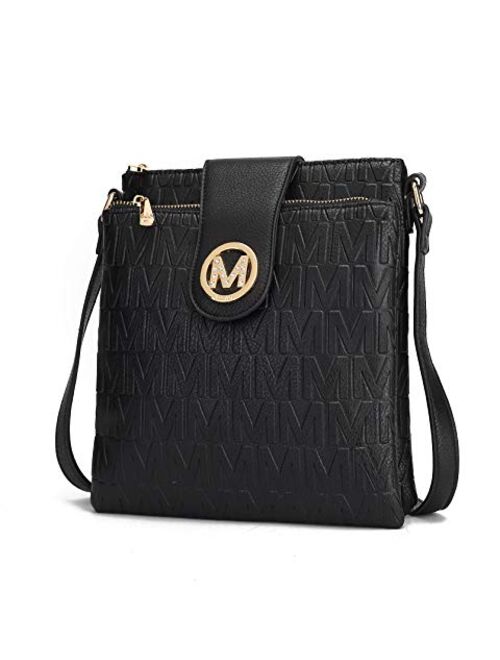 MKF Collection MKF Crossbody Bags for women – Cross body Strap, Messenger Purse – PU Leather Handbag, Womens Fashion Pocketbook