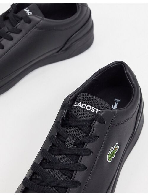 Lacoste challenge sneakers in black leather