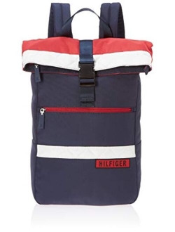 Men's Boulder Backpack, Navy/Red/Whit, OS