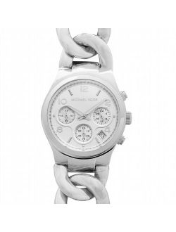 Women's Runway Twist MK3149 Silver Stainless-Steel Quartz Dress Watch