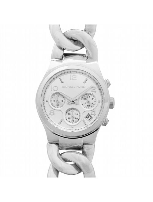 Michael Kors Women's Runway Twist MK3149 Silver Stainless-Steel Quartz Dress Watch