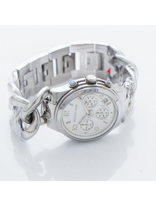 Michael Kors Women's Runway Twist MK3149 Silver Stainless-Steel Quartz Dress Watch