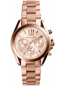 Women's Bradshaw Mini Rose Gold-Tone Chronograph Watch, MK5799