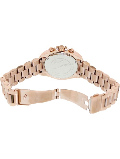 Michael Kors Women's Bradshaw Mini Rose Gold-Tone Chronograph Watch, MK5799