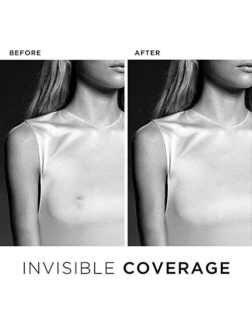 Nippies Skin ULTIMATE Bra Inserts NO Adhesive NippleCovers & Travel Case - Creme 2-PACK