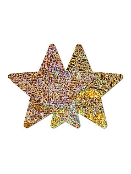 Nippies Style Gold Halo Star Waterproof Self Adhesive Nipple Cover Pasties