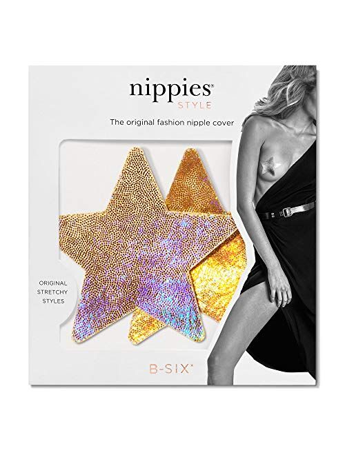 Nippies Style Gold Halo Star Waterproof Self Adhesive Nipple Cover Pasties