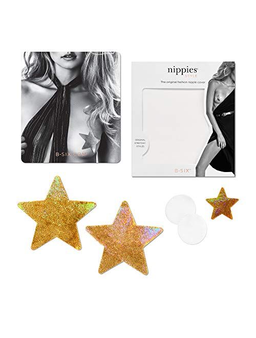 Nippies Style Gold Halo Star Waterproof Self Adhesive Nipple Cover Pasties