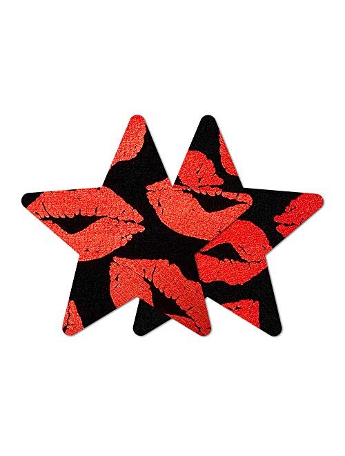 Nippies Style Hot Lips Star Waterproof Self Adhesive Nipple Cover Pasties