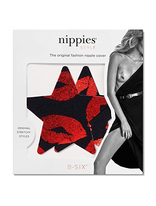 Nippies Style Hot Lips Star Waterproof Self Adhesive Nipple Cover Pasties