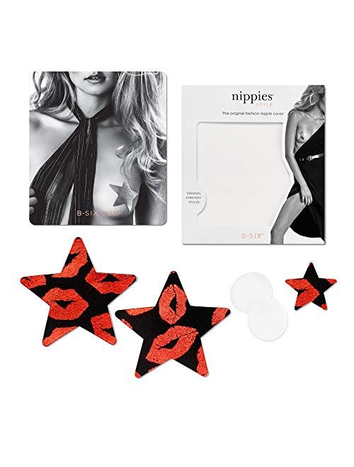 Nippies Style Hot Lips Star Waterproof Self Adhesive Nipple Cover Pasties