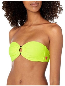 Women's Removable Strap Bandeau Swim Top