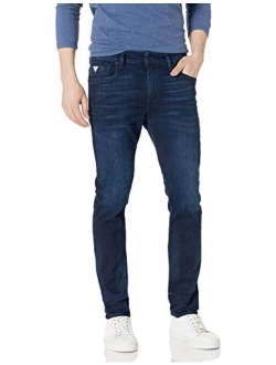 Men's Mid Rise Slim Fit Tapered Leg Jean