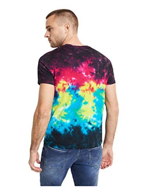 GUESS Men's Cosmic Tie-dye Tee