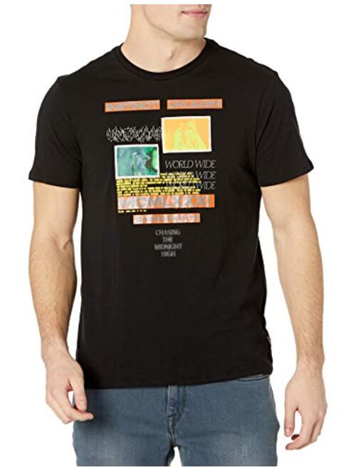 GUESS Men's Short Sleeve Midnight High Graphic Tee