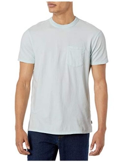 Men's Short Sleeve Crewneck Sueded Jersey Pocket Tee